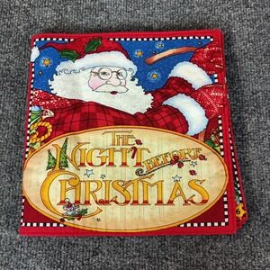 Mary Engelbreit Cloth Book The Night Before Christmas Santa Kids Holiday Quiet